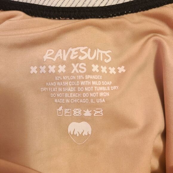 Ravesuits Country Girl One Piece Swimsuit Black XS - Picture 4 of 7